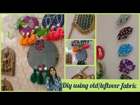 How to reuse leftover fabric | Home decorating ideas handmade easy | DIY wall hanging decor |
