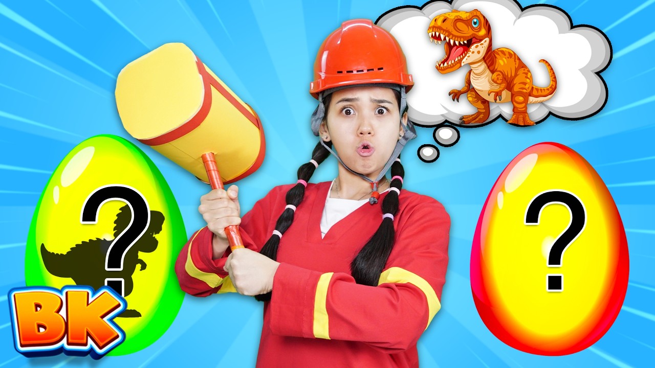 Surprise Color Eggs Compilation | Toddler Learning Songs | BisKids World