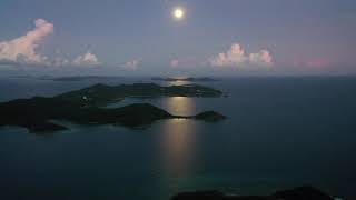 Mavic 2 Pro Wicked Island Harvest Moon Sunset