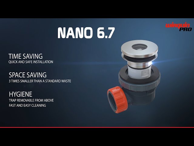 Ensemble écoulement libre UNIVERSEL Nano 6.7 ultra-compact + siphon D32 -  WIRQUIN 30723977