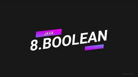 JAVA DASAR 8.BOOLEAN