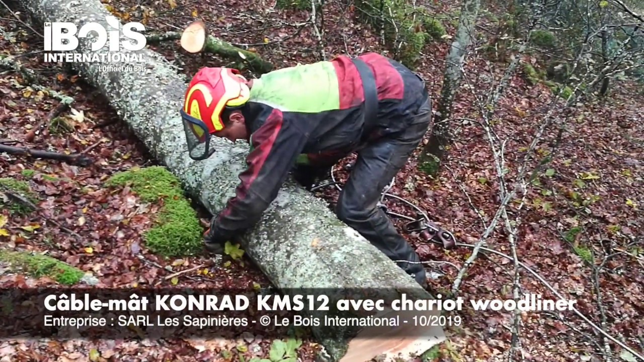 Le câblemât Konrad KMS12 pour débarder du bois en zone sensible d’une