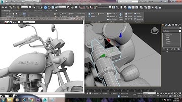 Tutorial on Modeling and texturing a bike in 3dsmax ( Part 5)