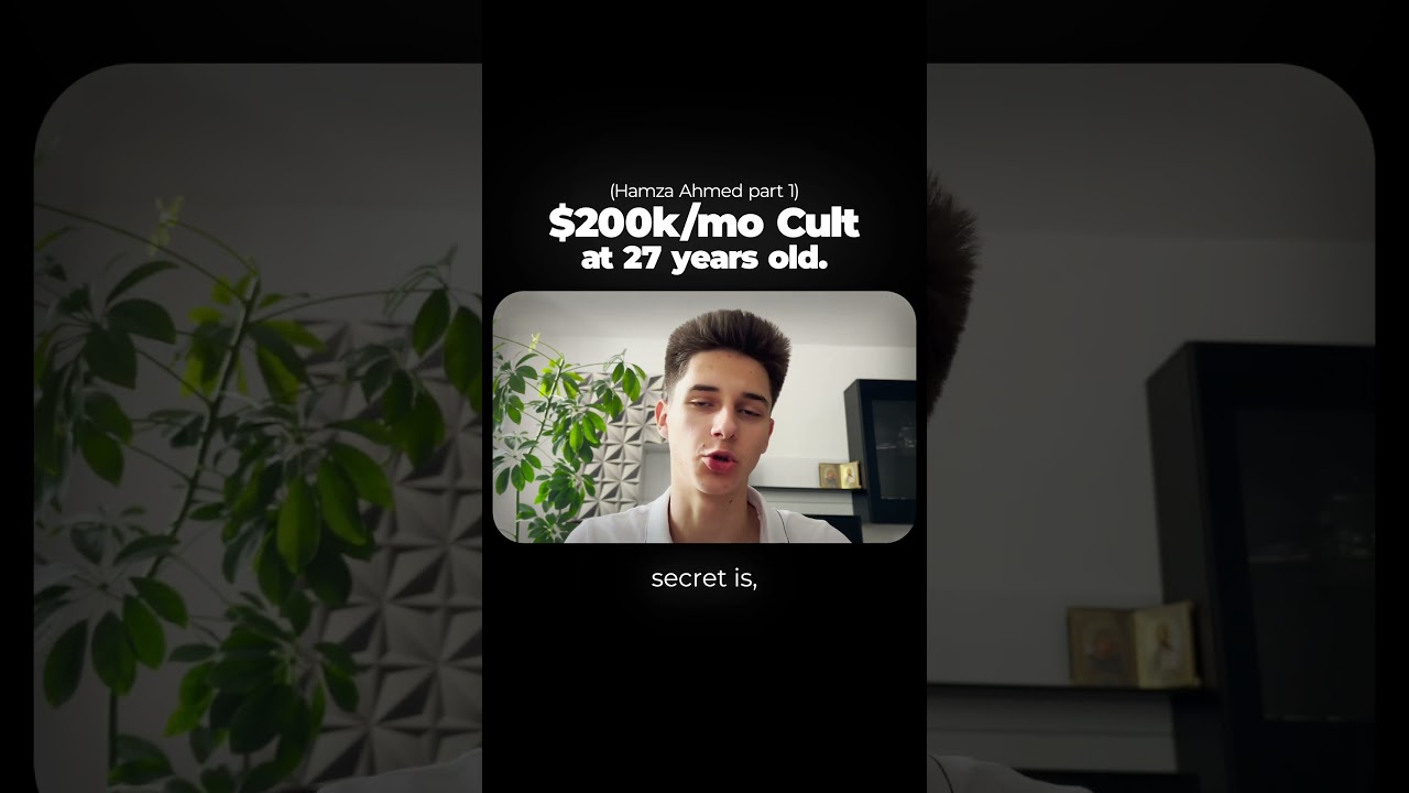 $200k/mo Cult Leader #shorts @Hamza97