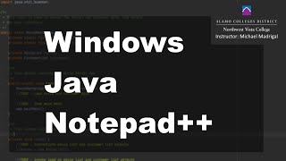 Setting up Java and Notepad++ on Windows
