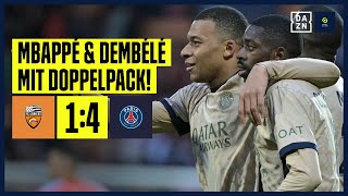 Mbappé und Dembélé dominieren! PSG weiter auf Titelkurs: Lorient - PSG | Ligue 1