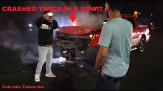 Information DRUNK DRIVER CRASHES TWICE AT TAKEOVER *Must Watch* Update