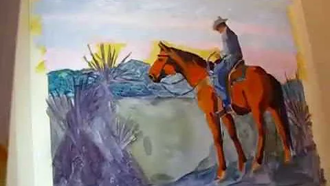 COWBOY UP - time lapse painting by Debbie Grayson ...