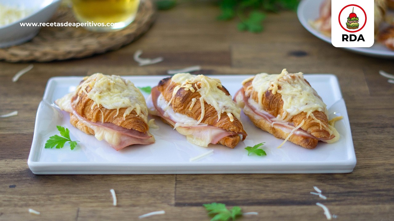 MINI CROISSANT de JAMÓN y QUESO tipo CROQUE MONSIEUR #111