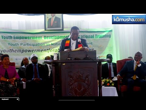 President Mnangagwa Speaks At The Launch Of The Youth Symposium Vision2030 Mnangagwa