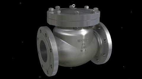swing check valve animation