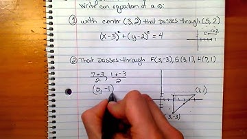 Writing Equations of Circles #2