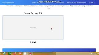 10 second clicks per second world record