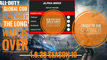 Global cod Alpha mod v1 | free version | 1.6.35 | Alpha mods | season 10 | No crash