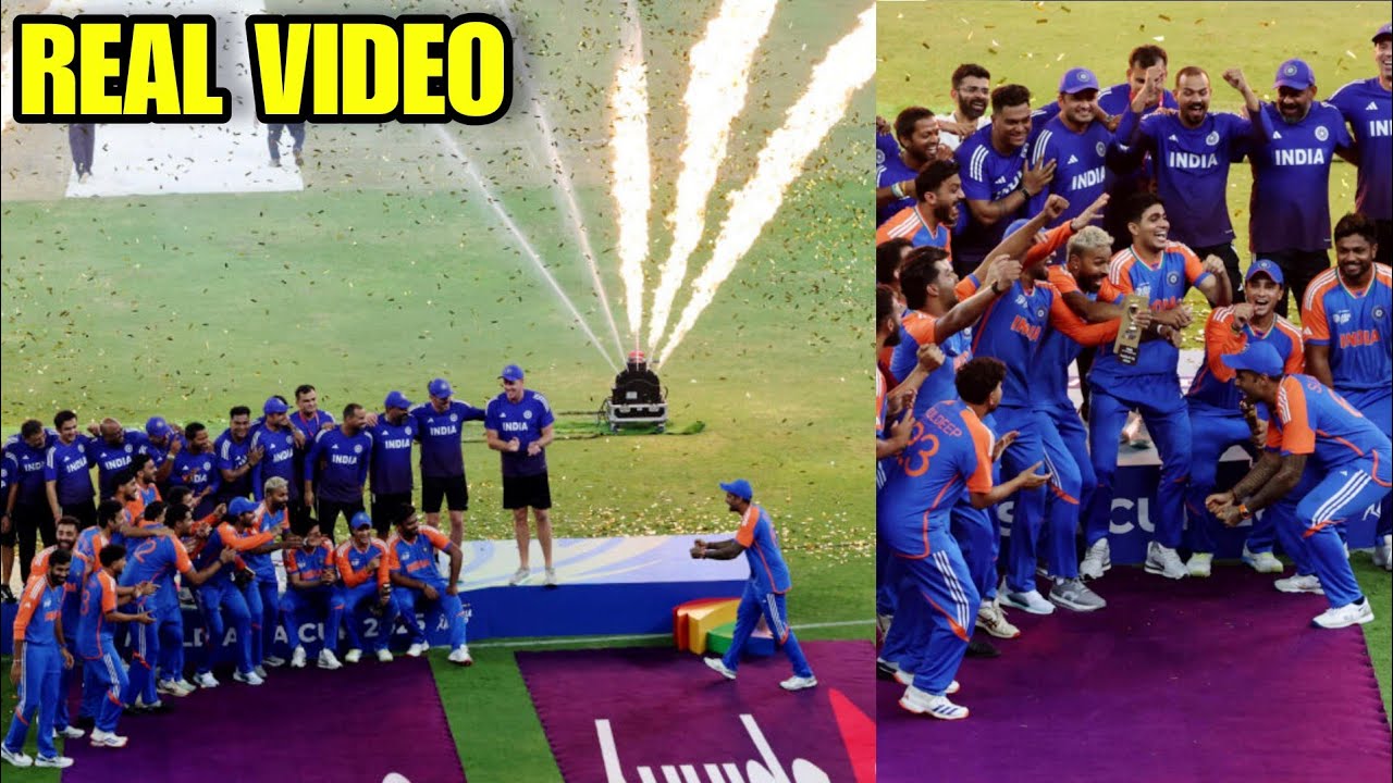 Suryakumar Yadav and Team India did Invisible trophy celebration after winning Asia Cup 2025 Final