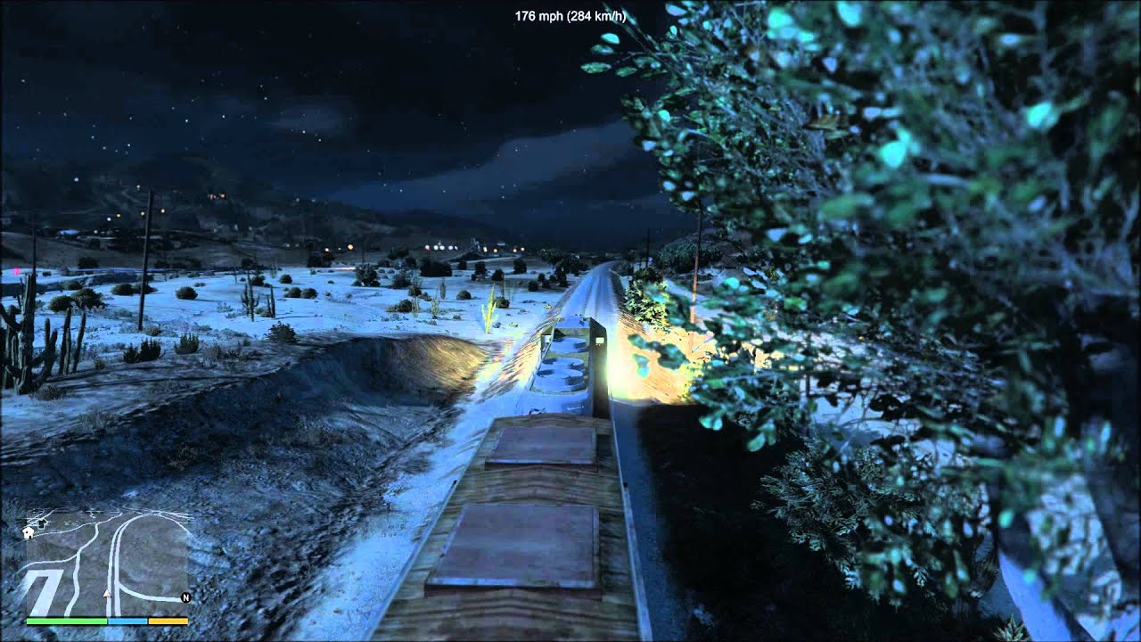 GTA 5 Train mode at 500km/h ↑