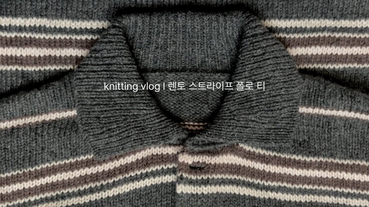 해 넘겨 완성한 렌토 스트라이프 폴로 티