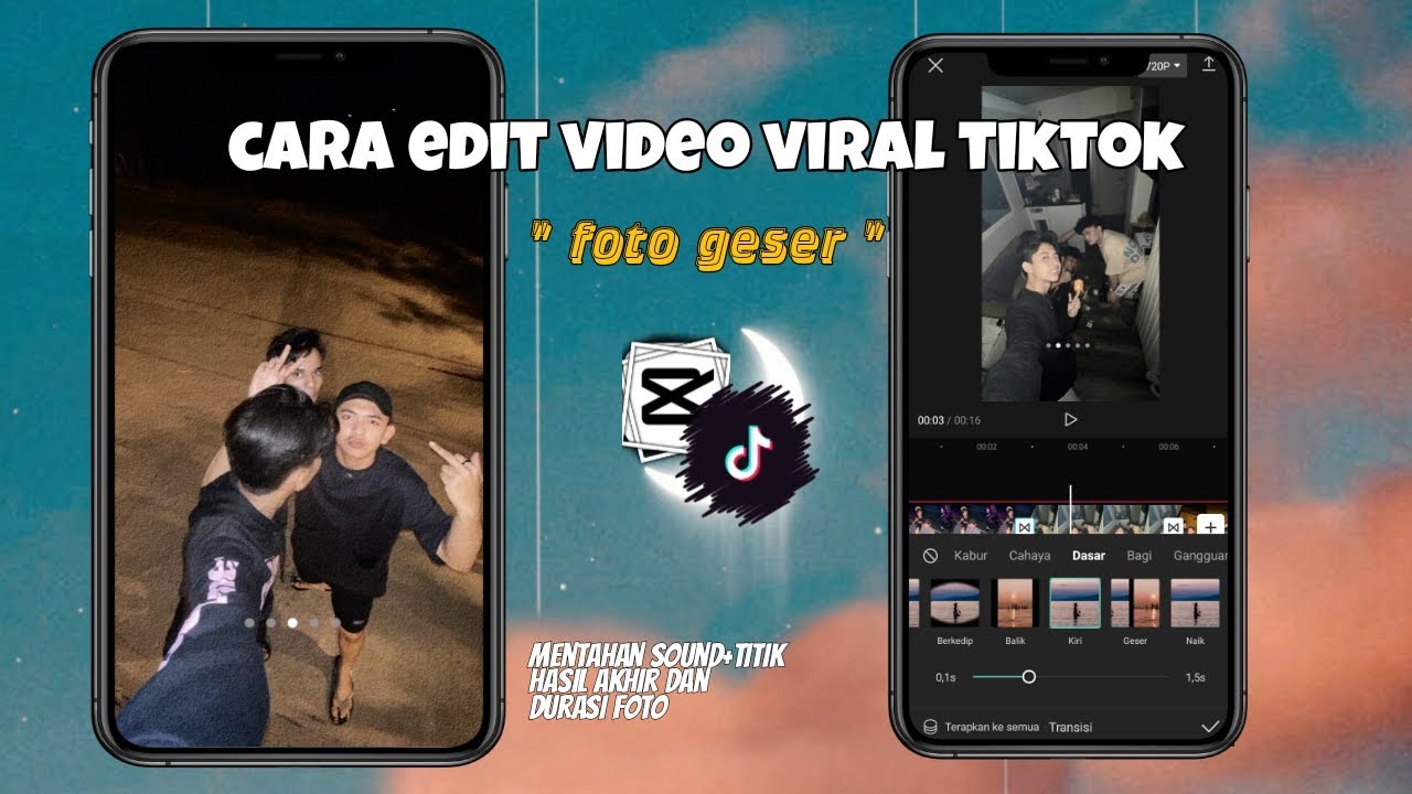cara edit video foto geser viral tiktok terbaru|| capcut tutorial - YouTube