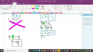 U5 Day 3 Notes--Literal Inequalities
