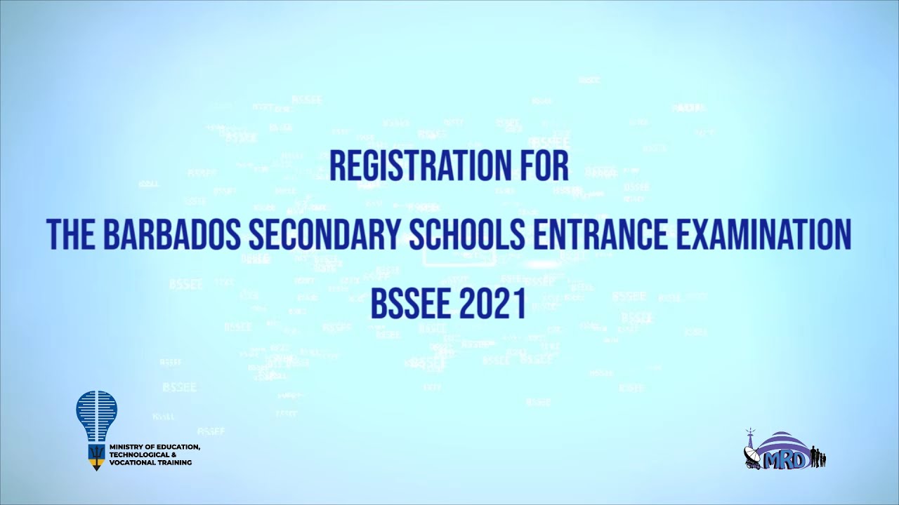 Registration for the barbados secondary schools entrance examination
