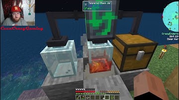 Minecraft Modded FTB OceanBlock - Ep 14 - Setting Up Cobblestone Generators