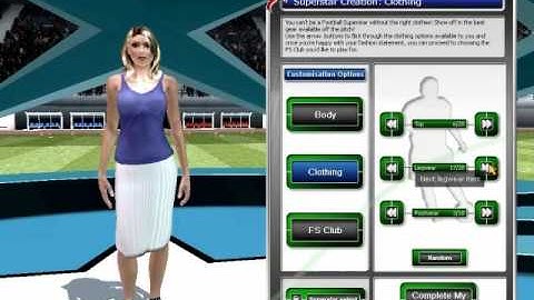 Football Superstars Character Creation
