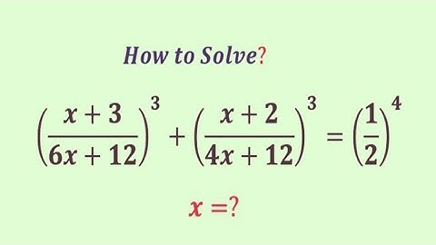 A Mind-Blowing Algebra  Equation | Olympiad  Question | x=?