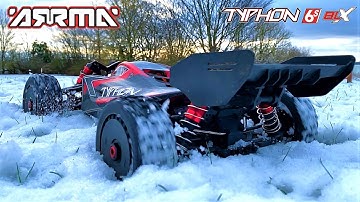 Arrma Typhon 1/8 Brushless Lockdown Winter Snow Bash!