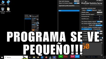 ¿Cómo ajustar el tamaño de un programa? | Mi programa se ve pequeño en Windows