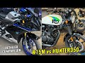 दोनों मैं है ₹34500 का अंतर 😳| 2025 Royal Enfield Hunter 350 OBD2B vs 2025 Yamaha r15m OBD2B