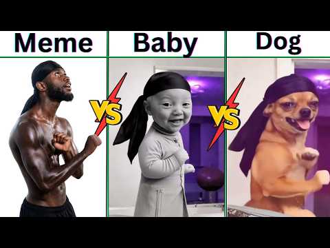 King Nasir Dance vs Baby vs Dog version.
