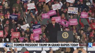 Former President Donald Trump to visit Grand Rapids today