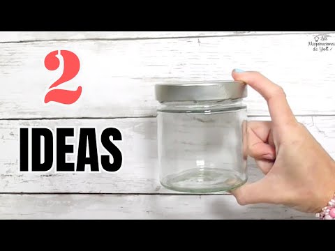 2 adorable ideas for RECYCLING glass jars! Don't throw them away! 👀 See what I'm doing