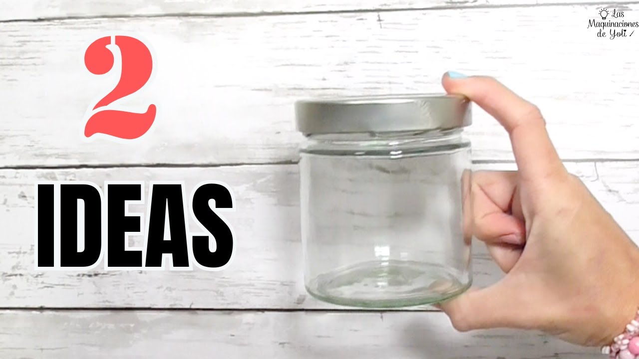 2 милые идеи для переработки стеклянных банок! Не выбрасывайте их! 👀 Посмотрите, что делаю я