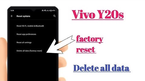 Vivo Y20s factory reset delete all data settings hidden features how to use