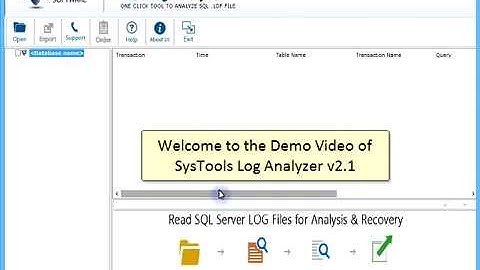 SysTools SQL Log Analyzer Tool