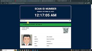 Library Attendance System Project in PHP with QR code, RFID and Barcode