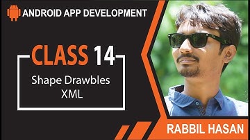 Android App Development Bangla Tutorial | Class 14 Shape Drawbles XML