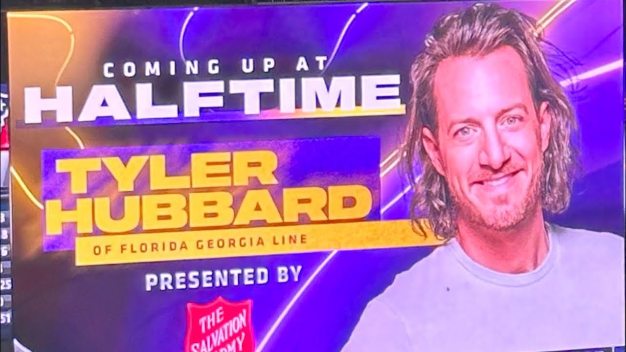Tyler Hubbard Halftime Show Thanksgiving US Bank Stadium New England