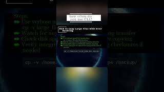 🐧 Linux CLI 🐧 How to Copy Large Files with Error Handling 🐧 #shorts #KGROSShorts #HowToLinuxCLI