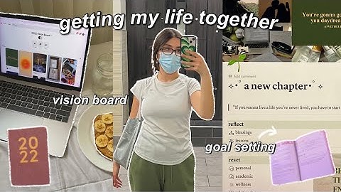 getting my life together for 2022!! vision board, goal setting, morning routine & reset guide!