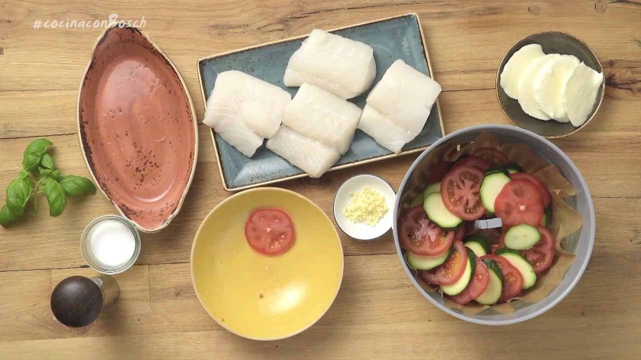 Filetes De Pescado Al Vapor Sobre Lecho De Verduras Con Autocook