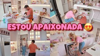 A COZINHA ESTÁ QUASE PRONTA I FINALIZAMOS A DESPENSA I CHEGOU RECEBIDO I INSTALAMOS AS FITAS DE LED 