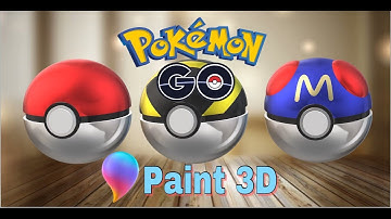 Pokemon Go: Pokeballs in Paint 3D