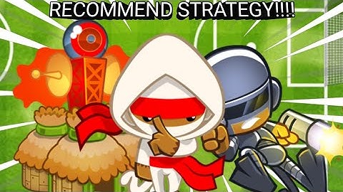 OVER POWERED!!! RECOMMENDED STRATEGY ninja/super/village MOAB pit free powerups (bloons btd battles)