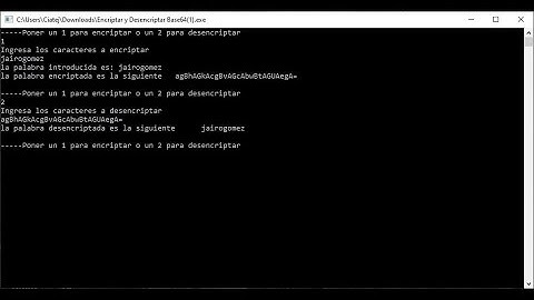 Encriptar y Desencriptar base64