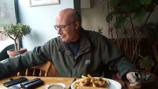 Short interview with a typical Shrewsbury man in fish n chip restaurant. 7 May 2024 13:40
