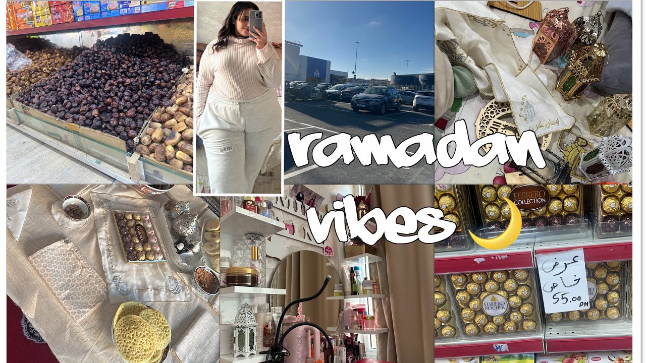 Ramadan vlog  + 1st day of ramadan🌙 ( preparation, gorcery, decoration,iftar 🌙) فلوغ رمضان 