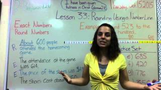 Lesson 33: Rounding Using a Number Line