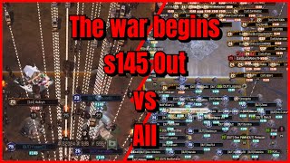 s145 OUT vs All | The war begins | The Walking Dead Survivors